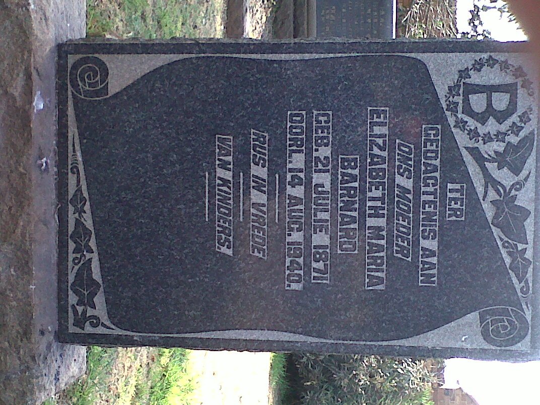 BARNARD Elizabeth Maria 1871-1940