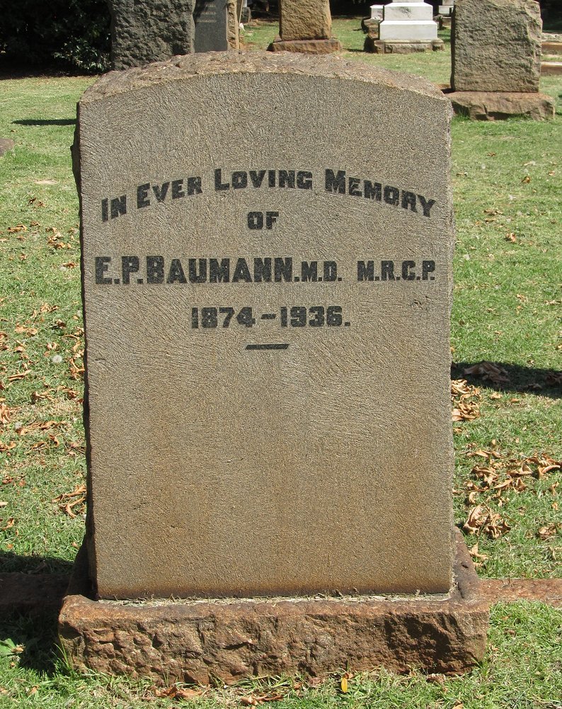 BAUMANN E.P. 1874-1936