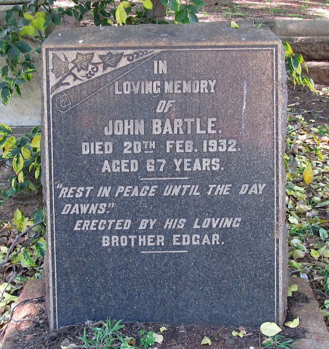 BARTLE John -1932