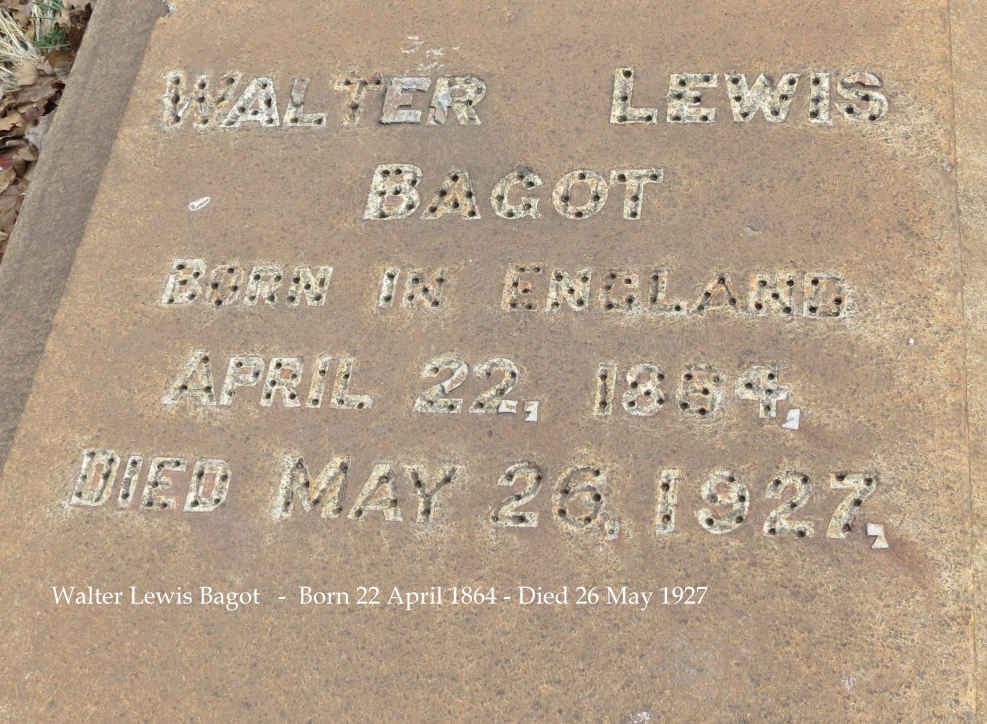 BAGOT Walter Lewis 1864-1927