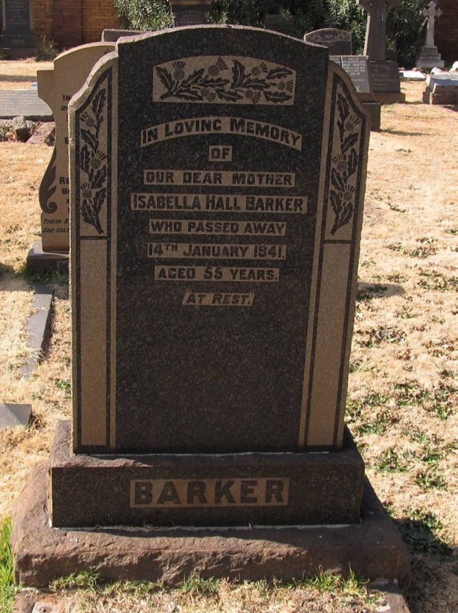 BARKER Isabella Hall -1941