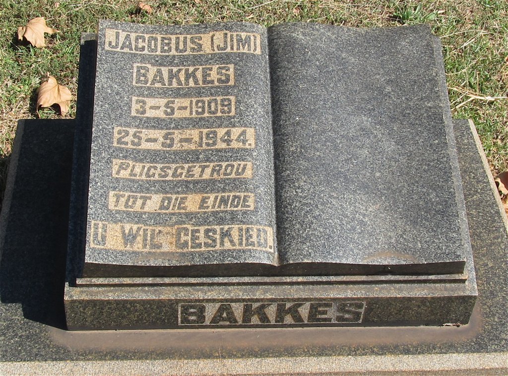 BAKKES Jacobus 1909-1944