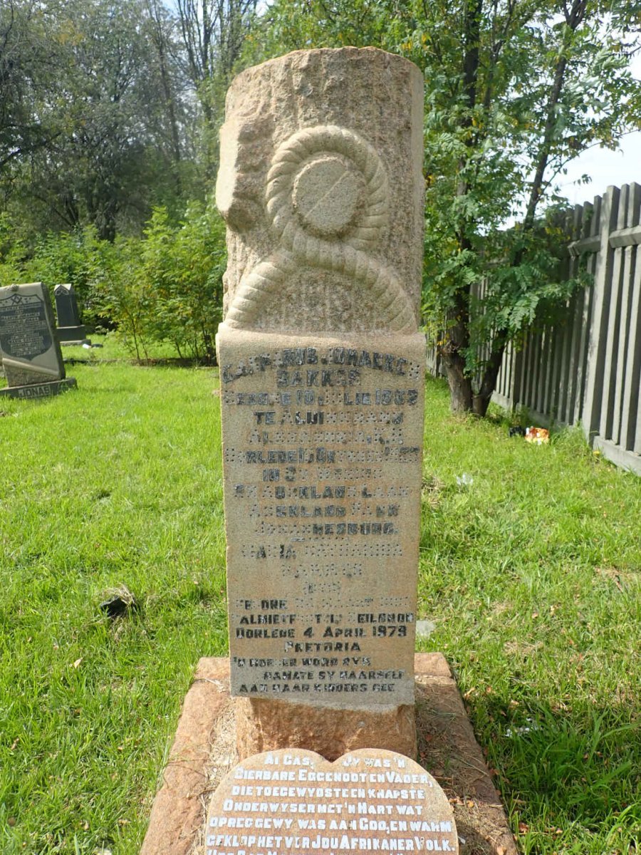BAKKES Casperus Johannes 1862-1926 &amp; Maria Catharina UYS -1979