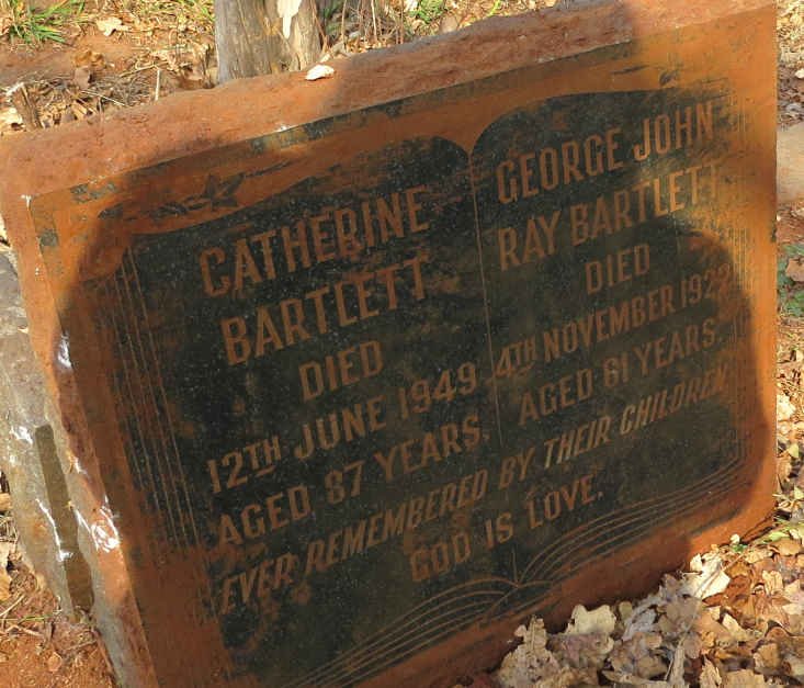 BARTLETT George John Ray -1922 &amp; Catherine -1949