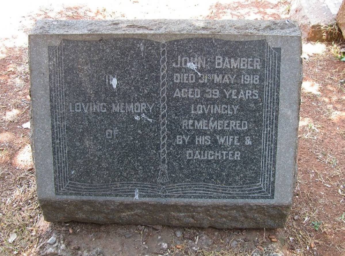 BAMBER John -1918