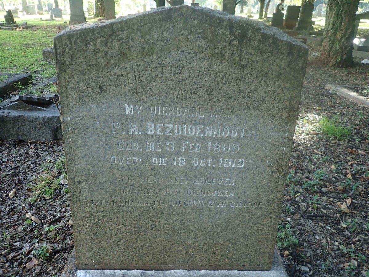 BEZUIDENHOUT P.M. 1889-1918