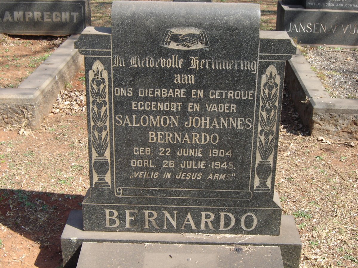 BERNARDO Salomon Johannes 1904-1945