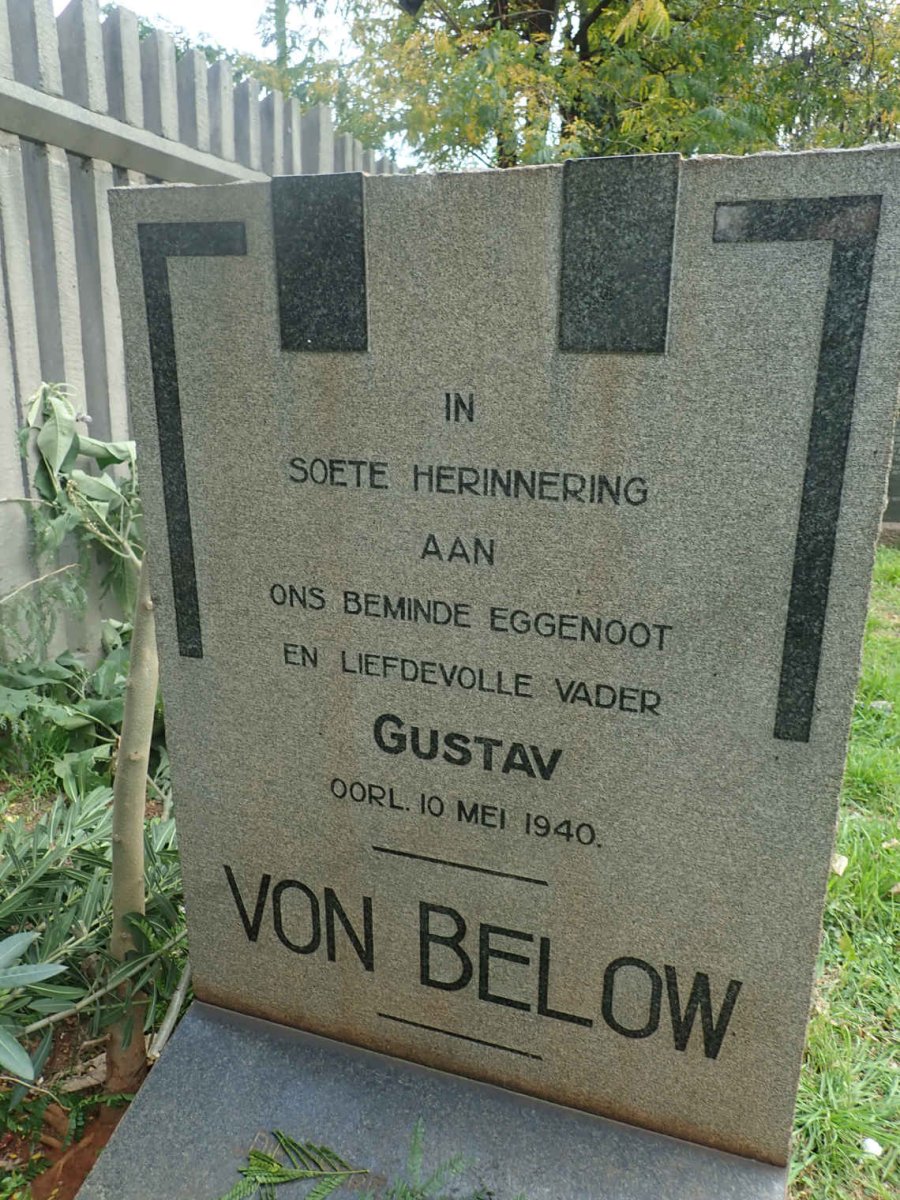 BELOW Gustav, von -1940