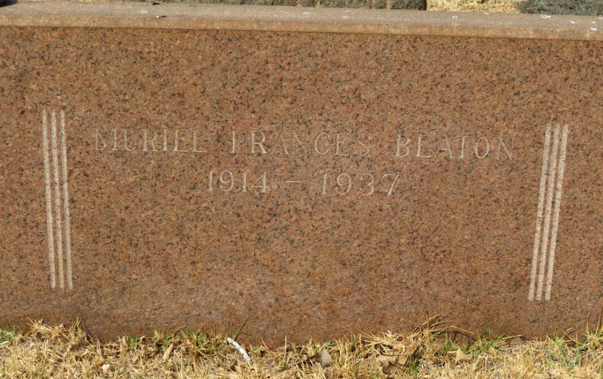 BEATON Muriel Frances 1914-1937