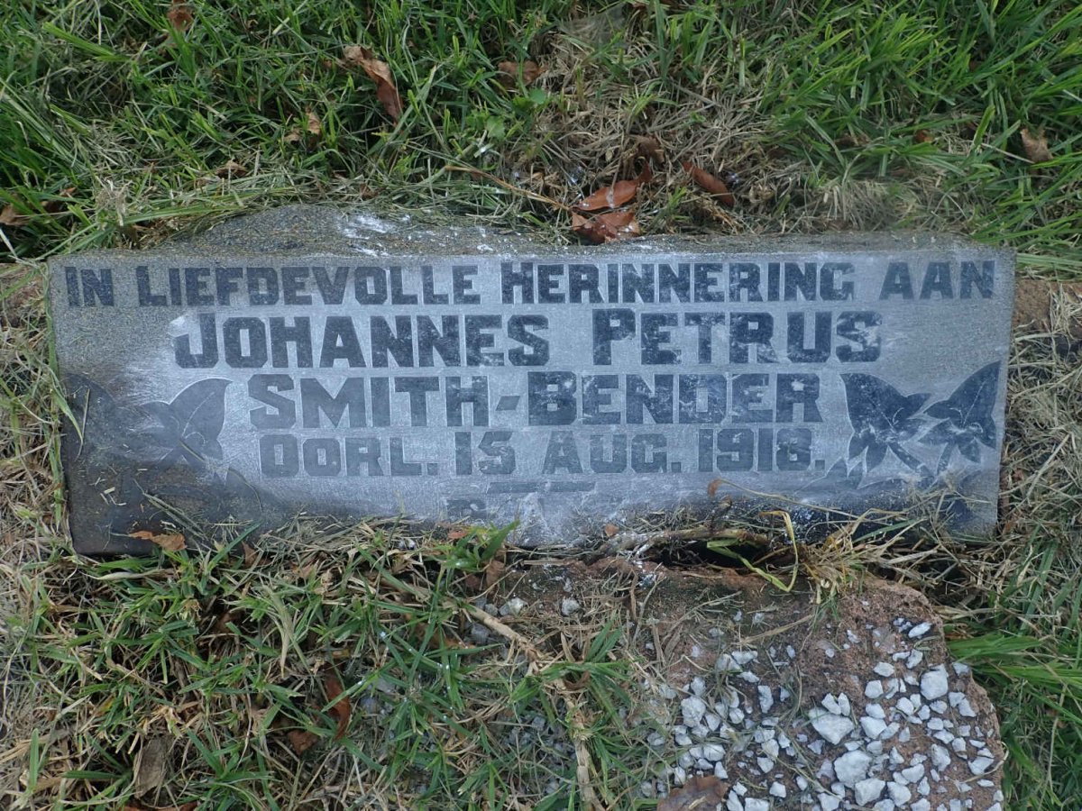 BENDER Johannes Petrus, SMITH -1918