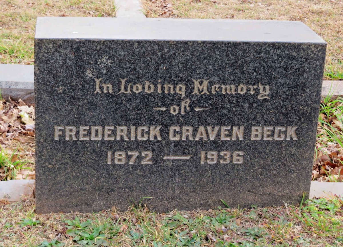 BECK Frederick Craven 1872-1936
