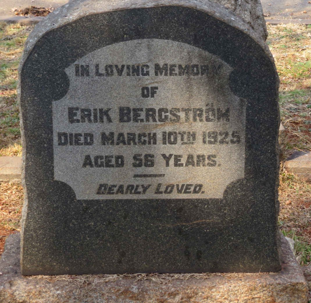 BERGSTRÖM Erik -1925