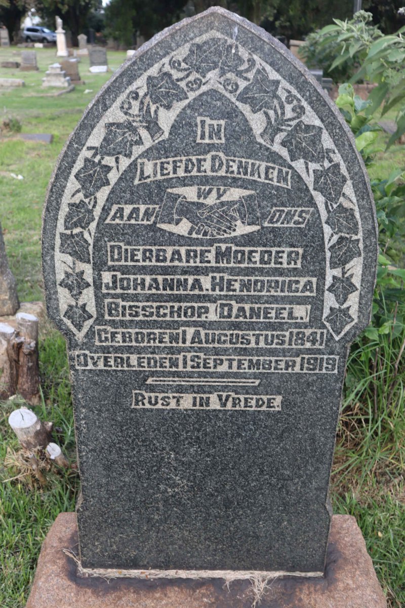 BISSCHOP Johanna Hendrica nee DANEEL 1841-1919