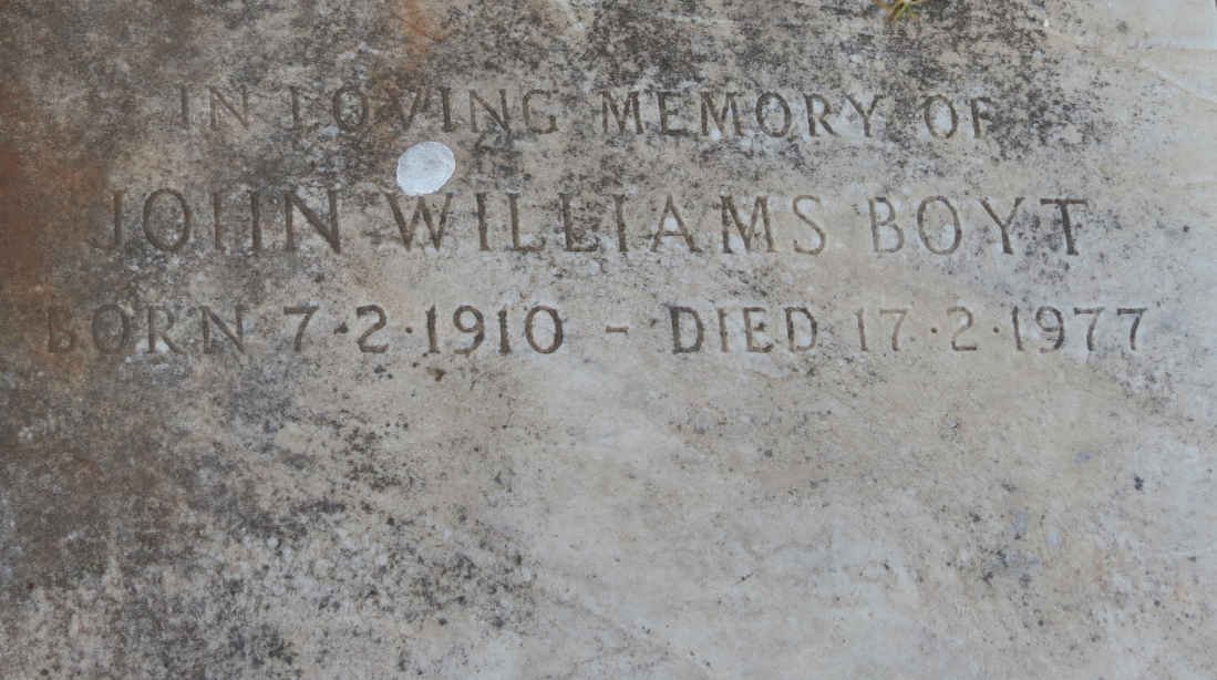 BOYT John Williams 1910-1977