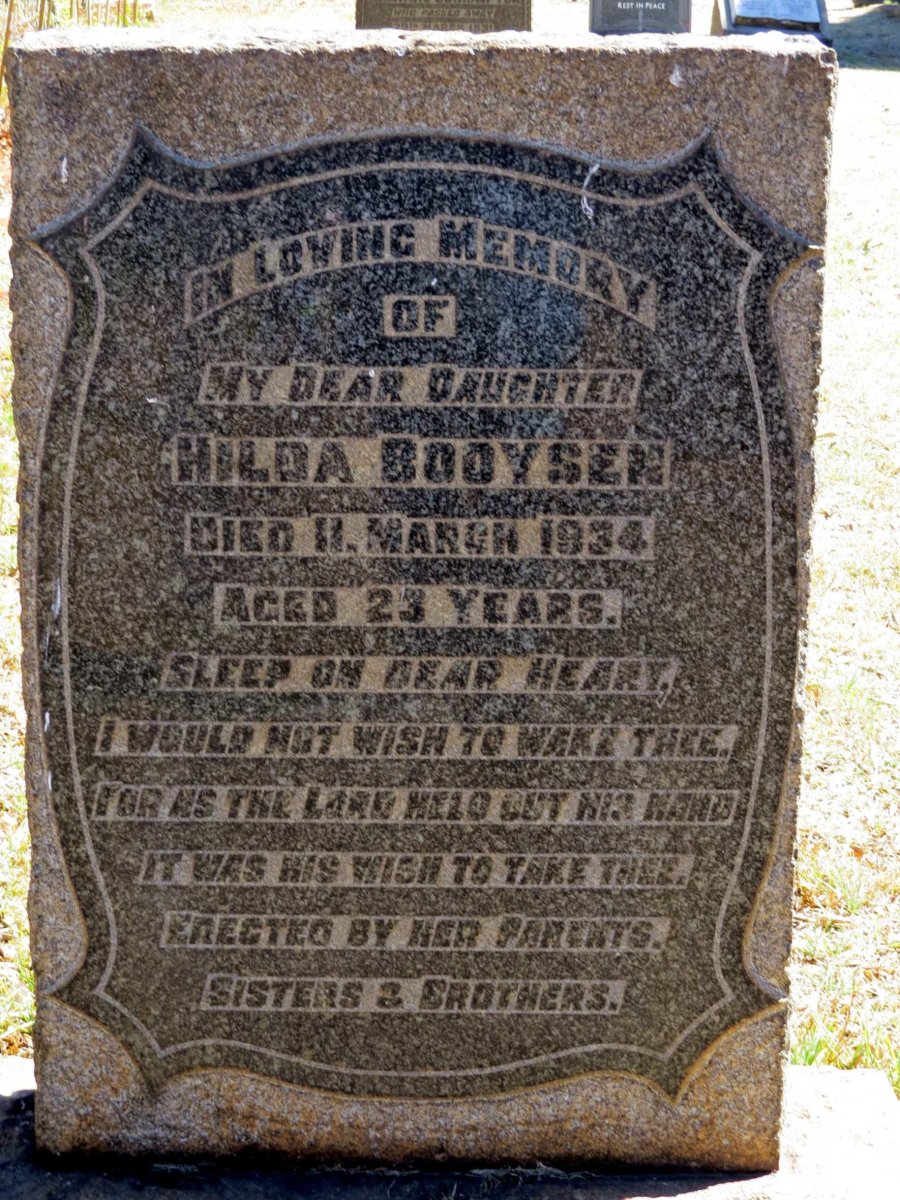 BOOYSEN Hilda -1934