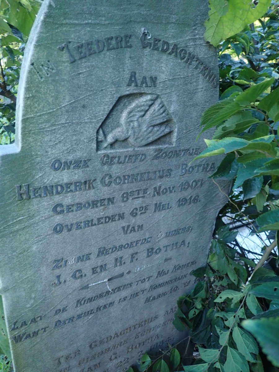 BOTHA Hendrik Cornelius 1907-1916