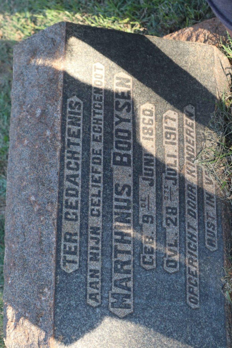 BOOYSEN Marthinus 1860-1917