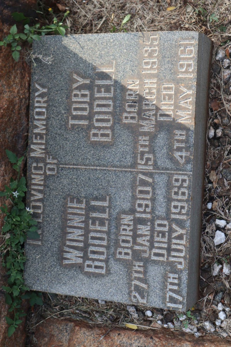 BODELL Winnie 1907-1969 :: BODELL Toby 1935-1961