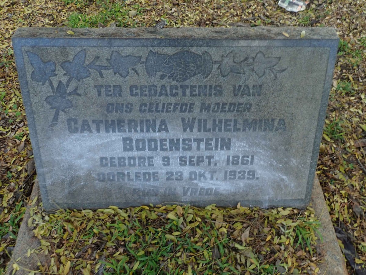 BODENSTEIN Catherina Wilhelmina 1861-1939