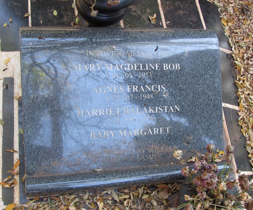 BOB Mary Magdeline -1953 :: BOB Agnes Francis -1948 :: BOB Harriet Balakistan -1956 :: BOB Margaret