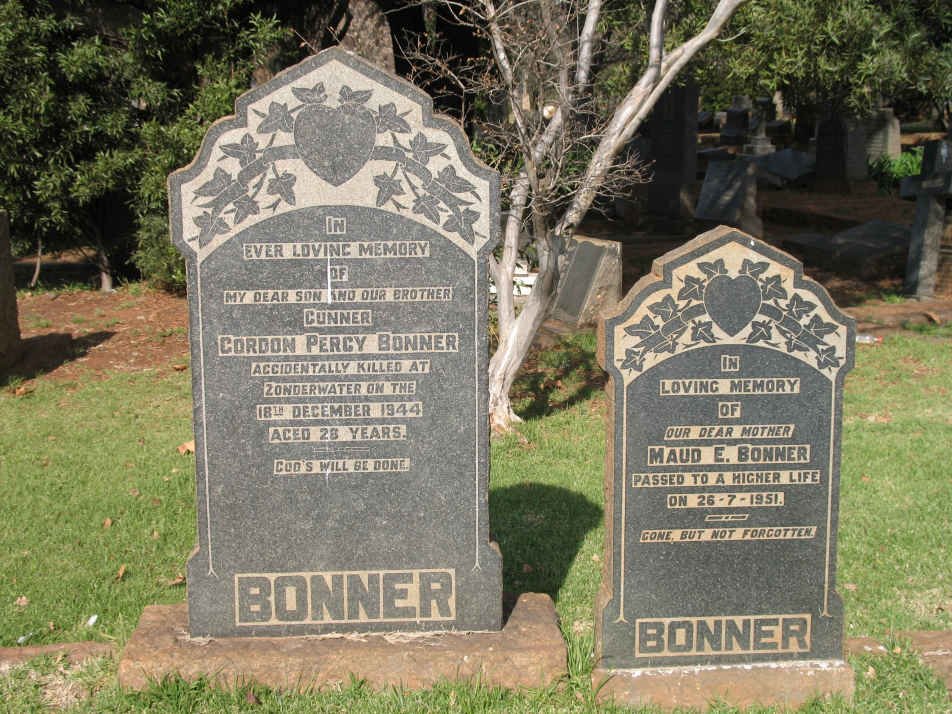 BONNER Gordon Percy -1944 :: BONNER Maud E. -1951