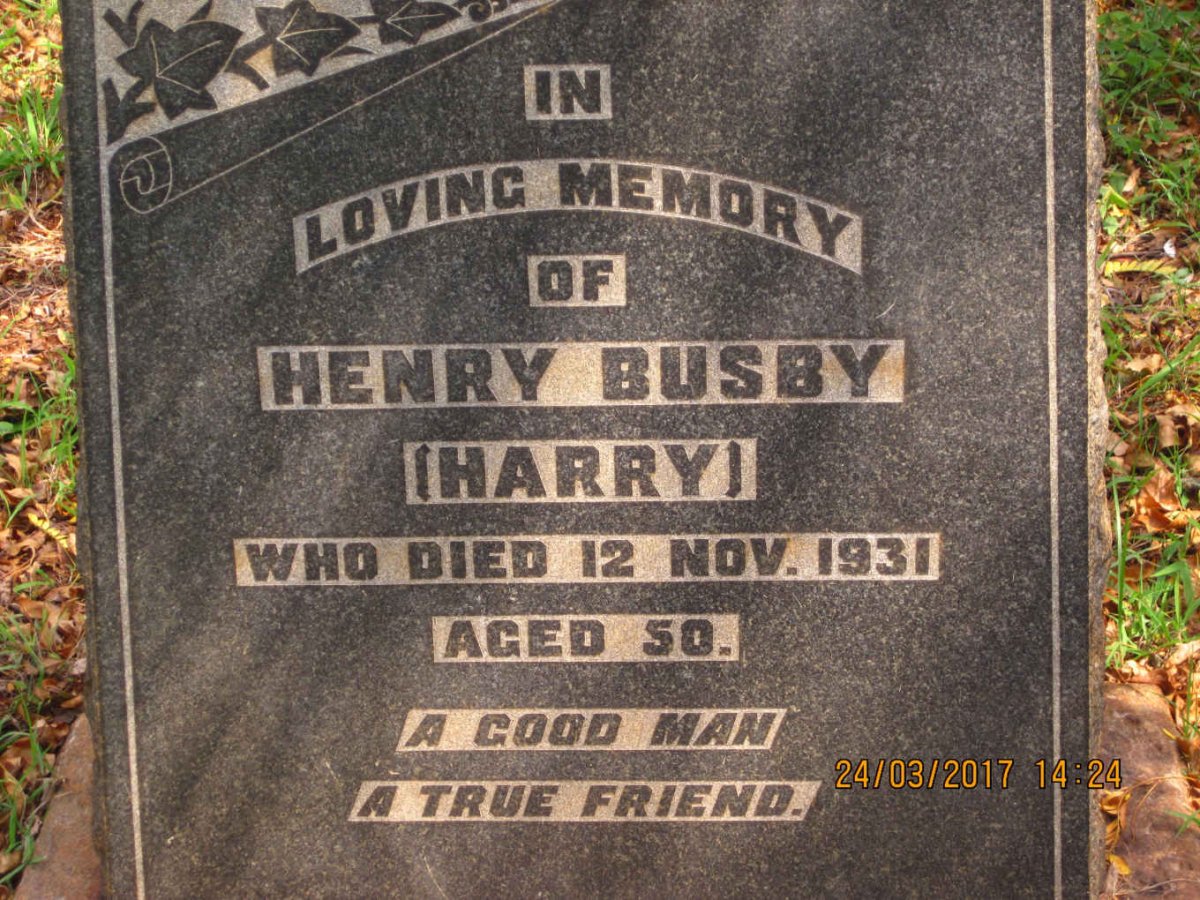 BUSBY Henry -1931