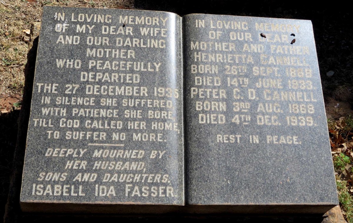 CANNELL Peter C.D. 1868-1939 &amp; Henrietta 1868-1933 :: ? Mother -1935
