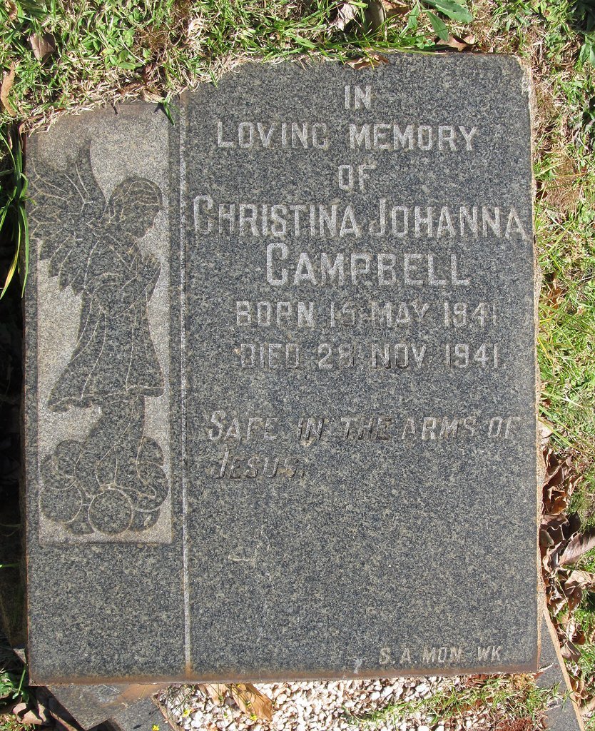 CAMPBELL Christina Johanna 1941-1941