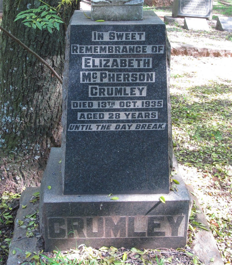 CRUMLEY Elizabeth McPherson -1935