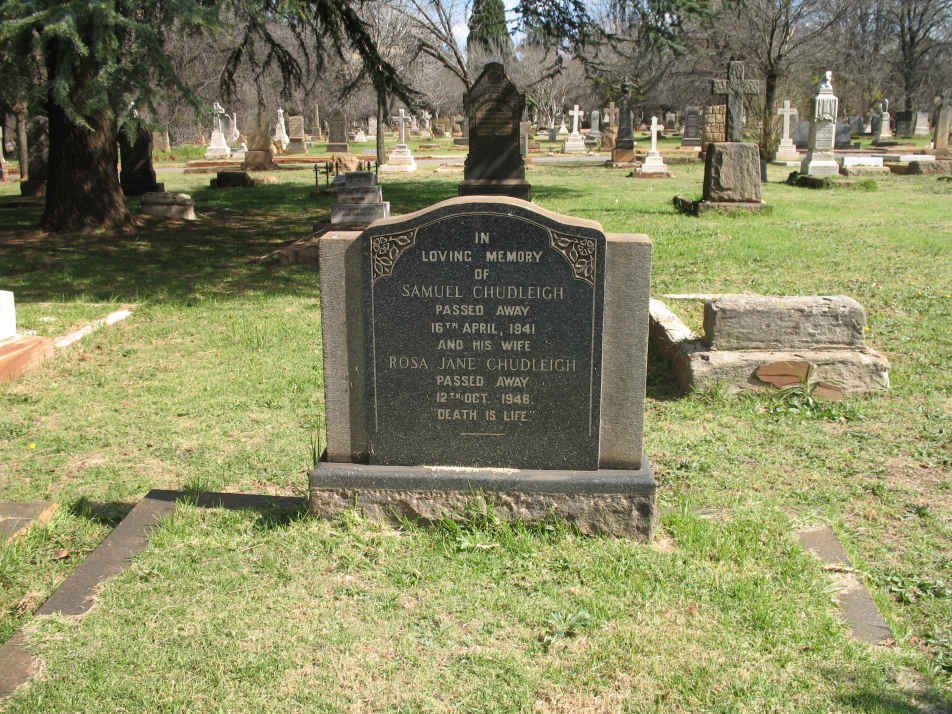 CHUDLEIGH Samuel -1941 &amp; Rosa Jane -1946