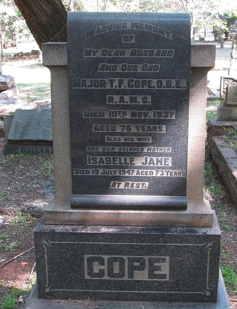 COPE T.F. -1937 &amp; Jane -1947