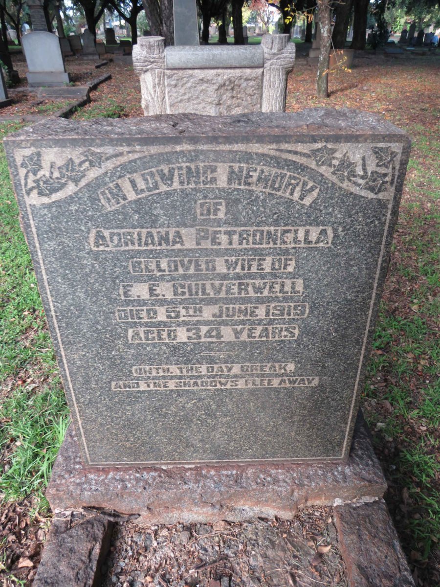 CULVERWELL Adriana Petronella -1919