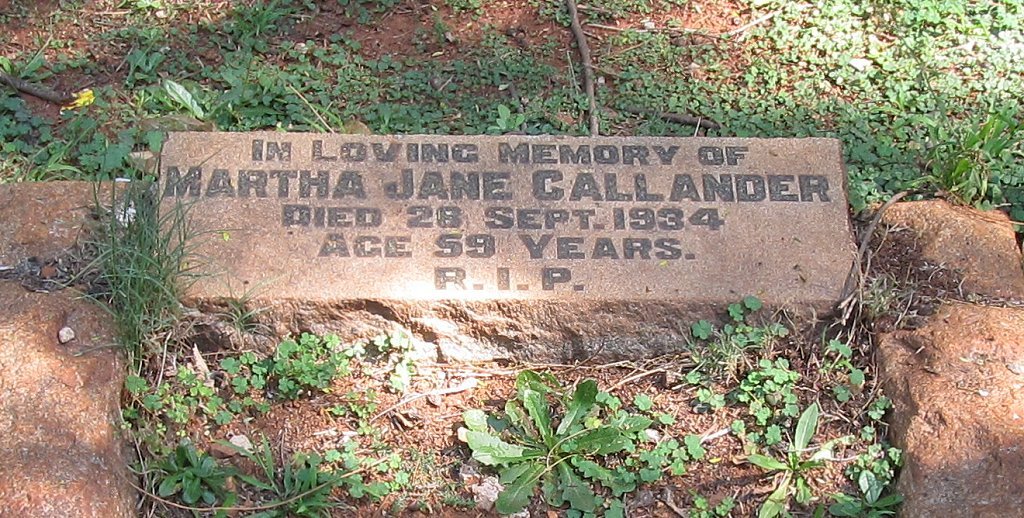 CALLANDER Martha Jane -1934