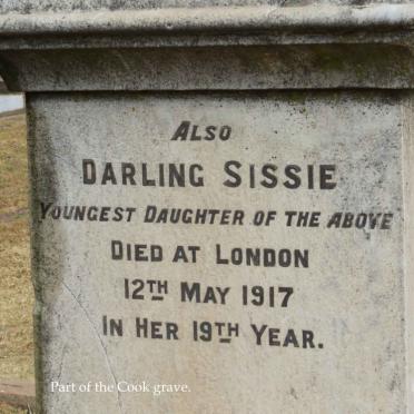 COOK John Nicol 1866-1929 &amp; Mary Ann 1870-1952 :: COOK Sissie -1917