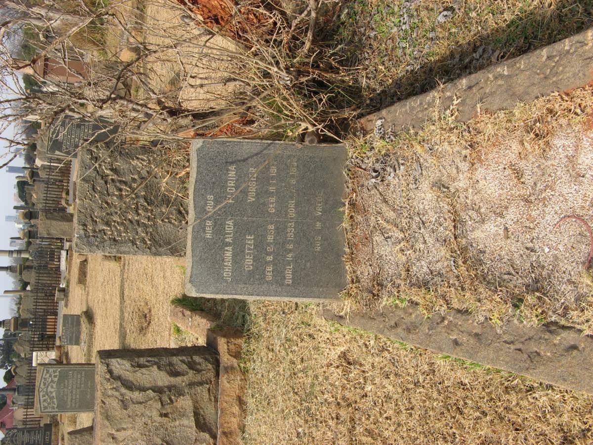 COETZEE Johanna Alida 1858-1933 :: VORSTER Florina 1917-19??