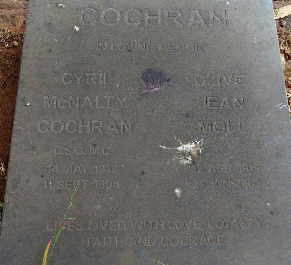 COCHRAN Cyril McNalty 1912-1994 &amp; Olive Jean MOLL 1919-2003
