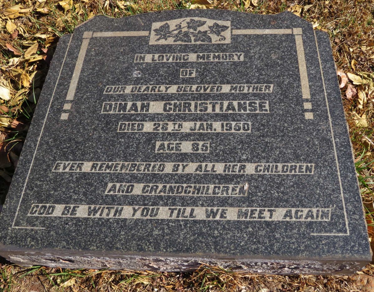 CHRISTIANSE Dinah -1950