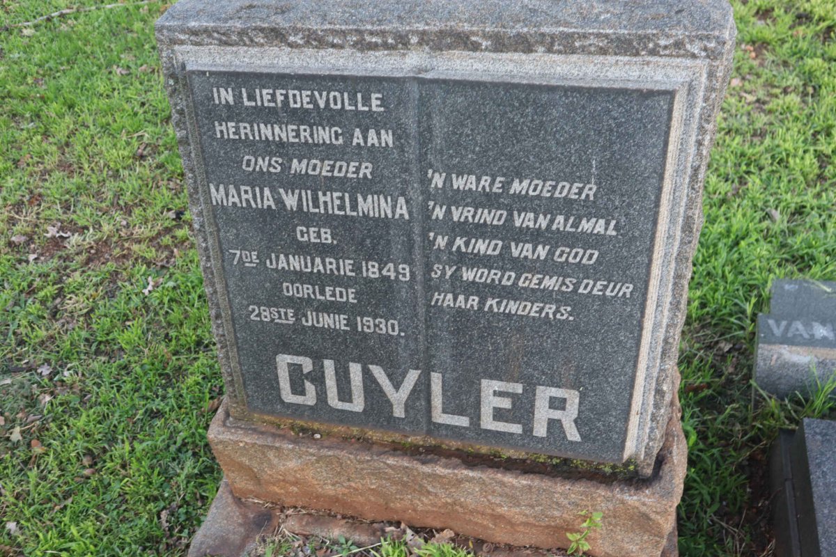 CUYLER Maria Wilhelmina 1849-1930