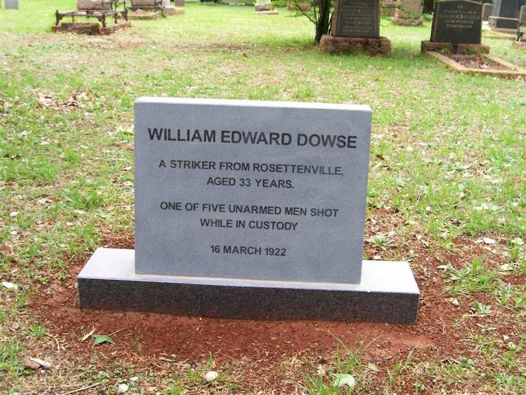 DOWSE William Edward 1889-1922