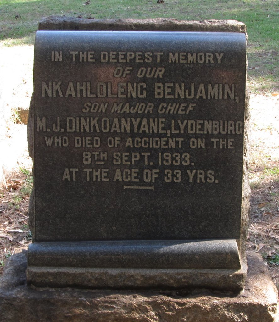 DINKOANYANE Nkahloleng Benjamin -1933