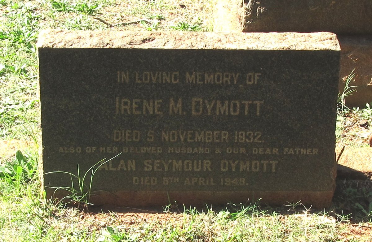 DYMOTT Alan Seymour -1948 &amp; Irene M. -1932