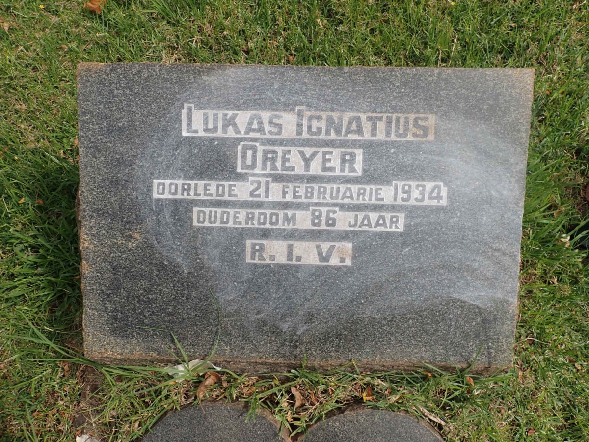 DREYER Lukas Ignatius -1934 &amp; Hester Johanna SMITH -1926