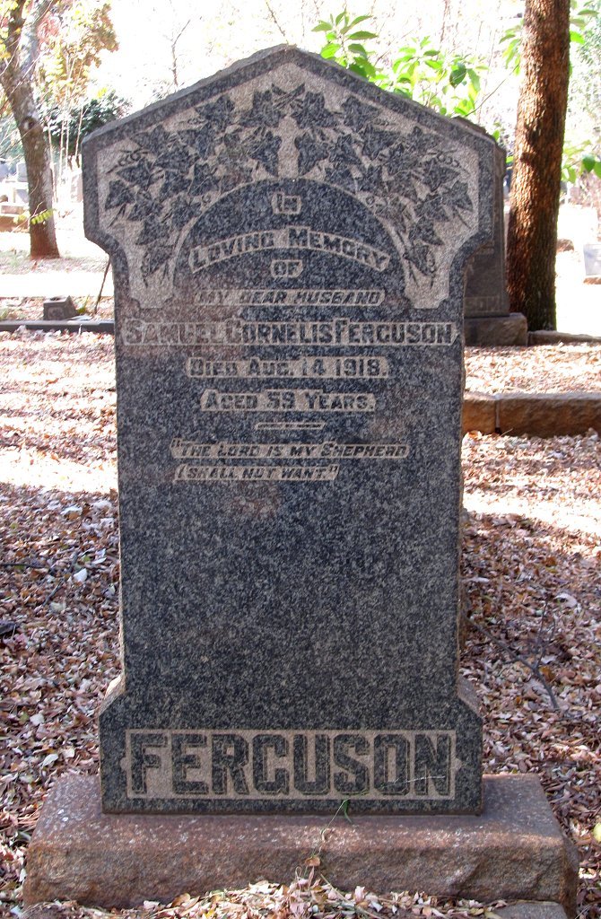 FERGUSON Samuel Cornelis -1918