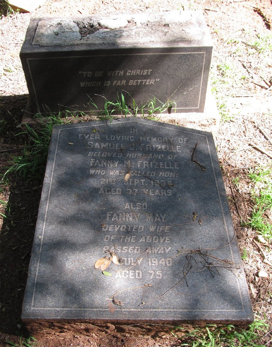 FRIZELLE Samuel J. -1934 &amp; Fanny May -1940