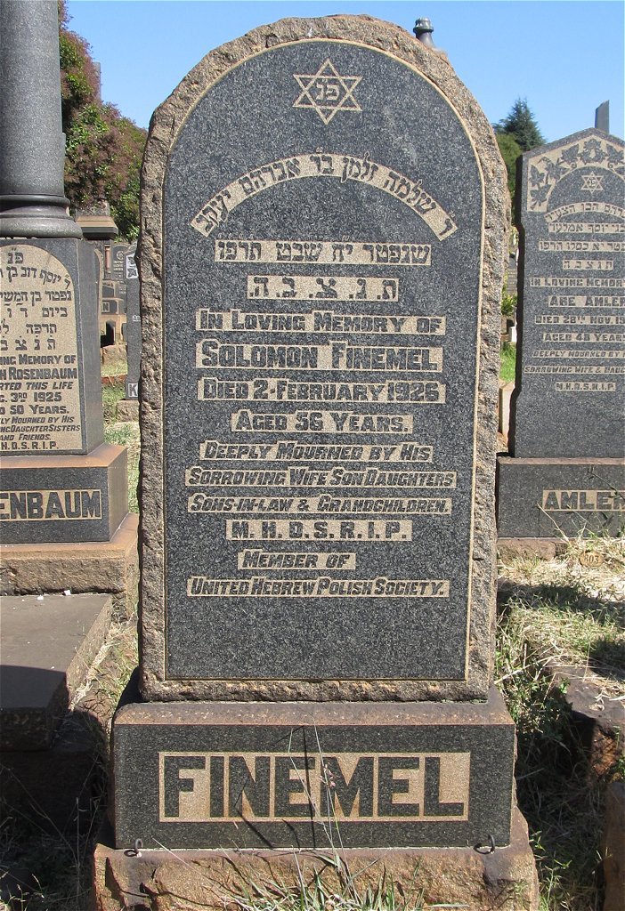 FINEMEL Solomon -1926