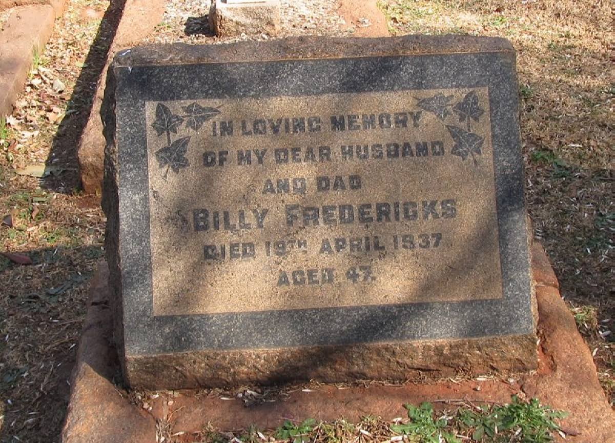FREDERICKS Billy -1937