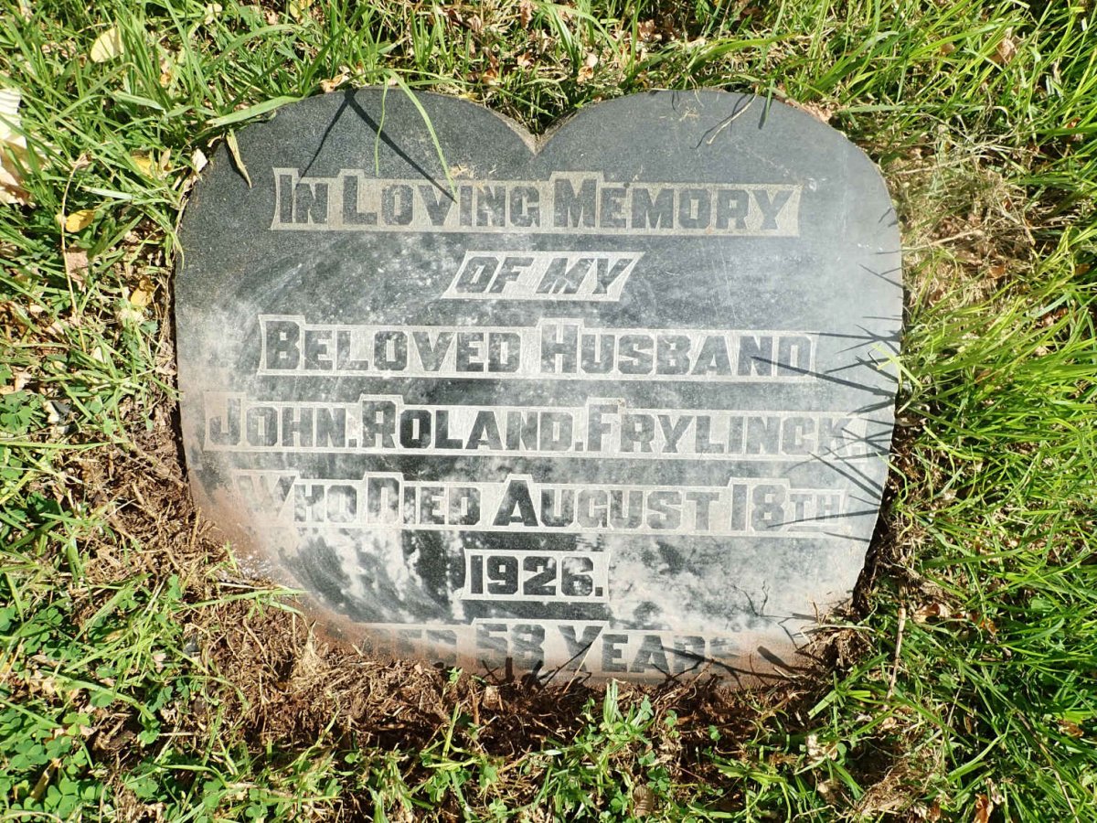 FRYLINCK John Roland -1926 &amp; Anna M.M. 1896-1951