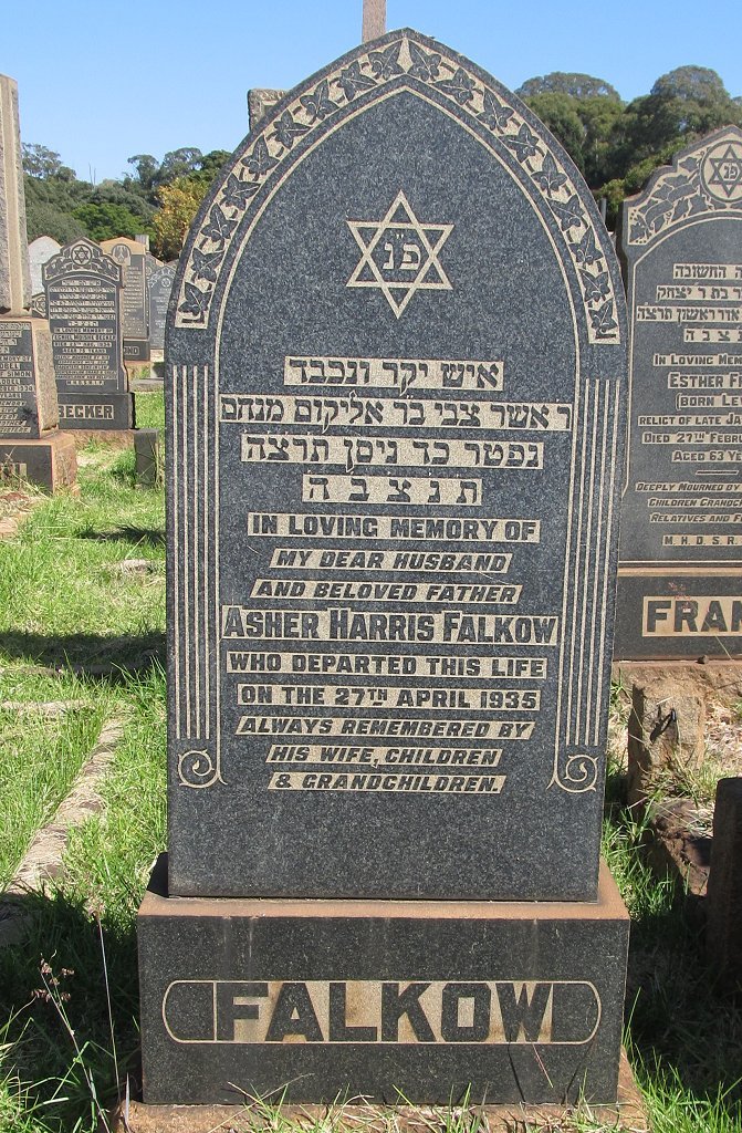 FALKOW Asher Harris -1935