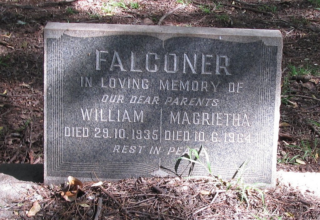 FALCONER William -1935 &amp; Magrietha -1964