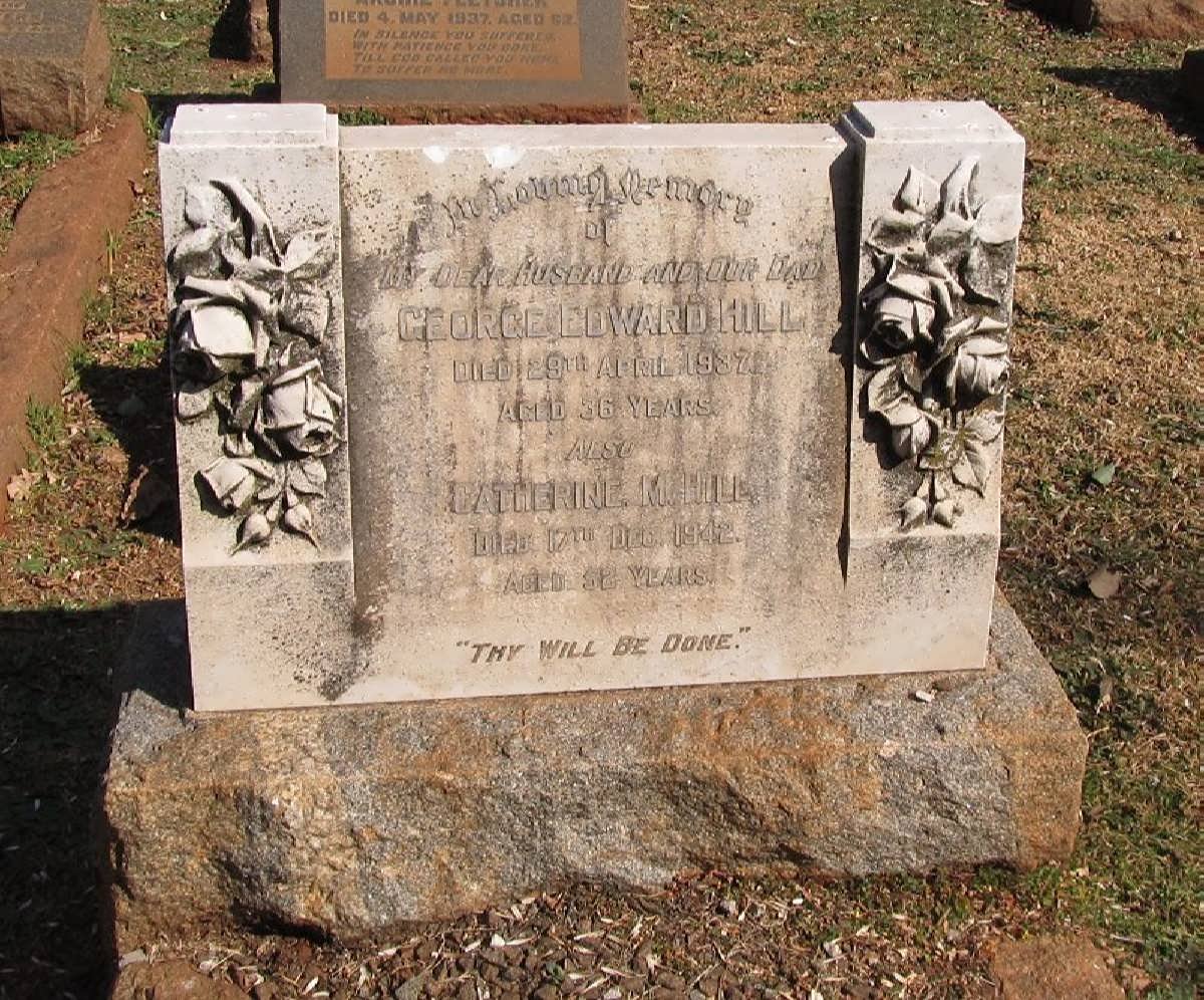 HILL George Edward -1937 &amp; Catharine M. -1942
